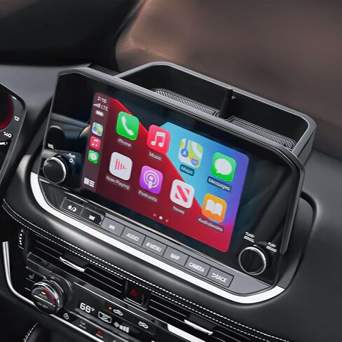 HGWEI Dash Storage Tray Compatible with 2021-2023 Nissan Rogue SL/Platinum Interior Accessories Center Console Dashboard Organizer Mount Holder Storage Tray Behind Screen (ONLY for 9 Inch), Black in Kuwait