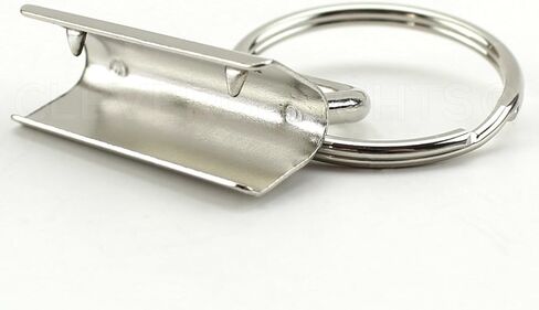 100 Sets - CleverDelights 1.25" Key Fob Hardware Set with Key Rings - 1 1/4 Inch Lanyards Key Chains in Kuwait