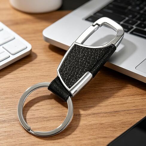الرجال الفاخرة الجلود المفاتيح المشبك الإبداعية DIY كيرينغ بسيط عملي حامل مفتاح السيارة مشبك in Kuwait
