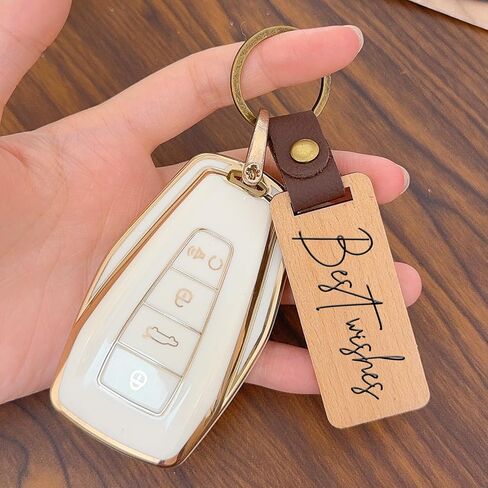 DIY Round Square Blank Keychain PU Leather Strap Keyrings Car Pendant Handmade Keyring Jewelry Making Crafts Souvenir in Kuwait