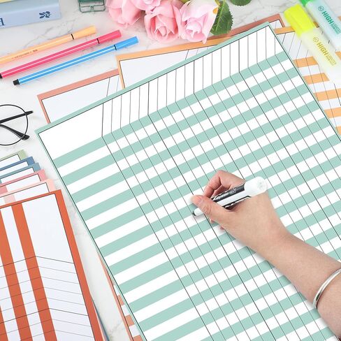 10 عبوات من مخطط حوافز Boho Dry Erase مقاس 17 بوصة × 13 بوصة متعدد الألوان مغلفة برسوم بيانية لمكافأة المهام في الفصل الدراسي، مخطط تتبع بوهو ملون لتتبع تقدم الواجبات المنزلية في المدرسة، 30 صفًا × 20 عمودًا in Kuwait