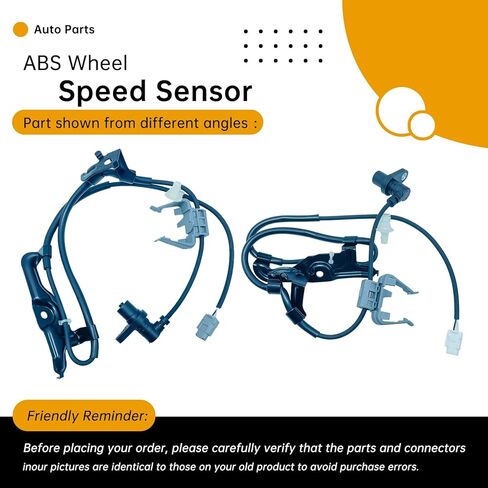 2PC Set Front ABS Wheel Speed Sensor Compatible with Toyota Camry 2002-2006, Solara 2004-2008, Lexus ES330 2002-2006 – Front Left/Right – Replaces 89543-06010, 89542-06010 in Saudi Arabia