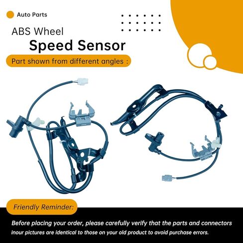 2PC Set Front ABS Wheel Speed Sensor Compatible with Toyota Camry 2002-2006, Solara 2004-2008, Lexus ES330 2002-2006 – Front Left/Right – Replaces 89543-06010, 89542-06010 in Saudi Arabia