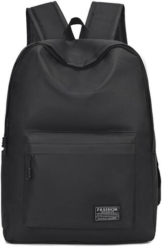 Men Women Bags Backpacks Unisex Oxford Cloth Backpack with Laptop Compartment and Adjustable Padded Straps (Black) in Kuwait