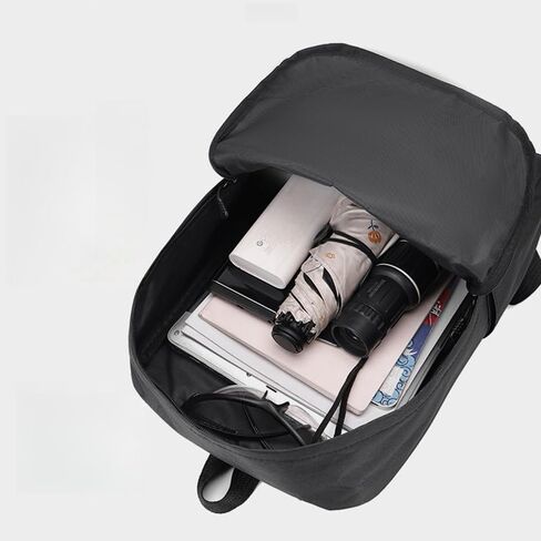 Men Women Bags Backpacks Unisex Oxford Cloth Backpack with Laptop Compartment and Adjustable Padded Straps (Black) in Kuwait