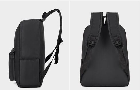 Men Women Bags Backpacks Unisex Oxford Cloth Backpack with Laptop Compartment and Adjustable Padded Straps (Black) in Kuwait