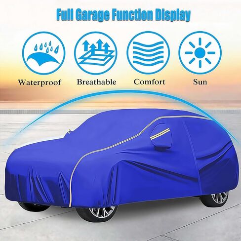 Full Car Cover Custom Fit for Bentley Bentayga (2015-2020) All Weather Car Cover丨Outdoor Garage Waterproof Breathable Dustproof Indoor with Storage Bag & Mirror Pocket in Kuwait