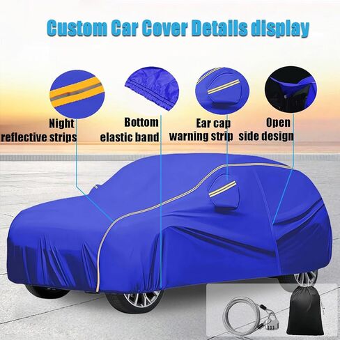 Full Car Cover Custom Fit for Bentley Bentayga (2015-2020) All Weather Car Cover丨Outdoor Garage Waterproof Breathable Dustproof Indoor with Storage Bag & Mirror Pocket in Kuwait