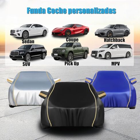 Full Car Cover Custom Fit for Bentley Bentayga (2015-2020) All Weather Car Cover丨Outdoor Garage Waterproof Breathable Dustproof Indoor with Storage Bag & Mirror Pocket in Kuwait