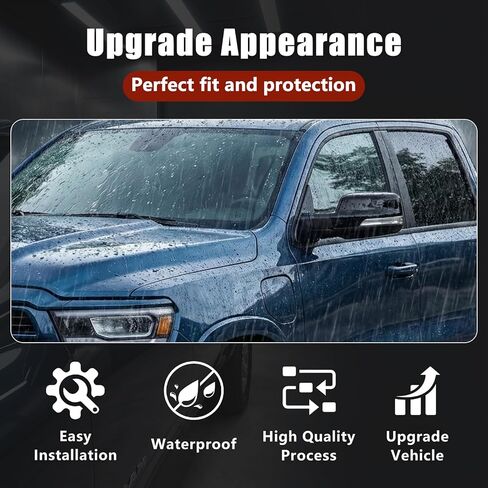 Side Mirror Covers Caps Compatible with 2019-2025 Dodge Ram 1500,with Turn Signal Lights Replacement for 6RP44KXJAA, 6RP45KXJAA (Glossy Black) in Saudi Arabia