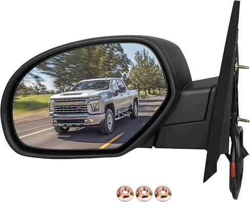 Right Power Heated Side View Mirror Compatible with Avalanche Sierra 1500 Silverado 1500 Suburban 1500 Tahoe Yukon 25775845 in Kuwait