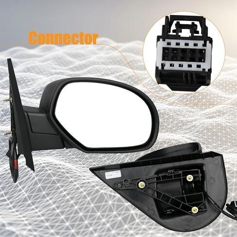 Right Power Heated Side View Mirror Compatible with Avalanche Sierra 1500 Silverado 1500 Suburban 1500 Tahoe Yukon 25775845 in Kuwait