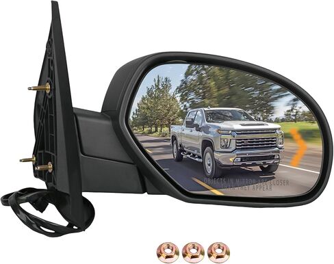 Right Power Heated Side View Mirror Compatible with Avalanche Sierra 1500 Silverado 1500 Suburban 1500 Tahoe Yukon 25775845 in Kuwait