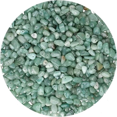 Natural Chip Stone Beads 450pcs Blue Apatite Chips 5-8mm Genuine Real Irregular Healing Crystal Rocks Hole Drilled DIY Loose Gemstone Beads for Jewelry Making Bracelet Earrings Necklace Crafting in Saudi Arabia