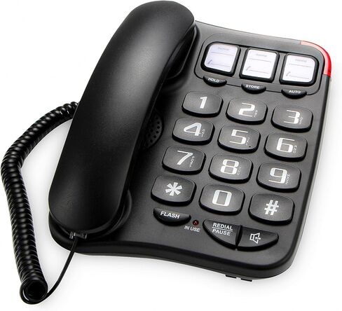 New Multifunctional Desktop Phone for The Elderly, with Photo Storage, Quick Dialing, Large Display Screen, Large Buttons, Adjustable Ringtone, Large Indicator Light,Hands Free Function in Saudi Arabia
