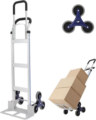 Garvee Folding Hand Truck, 400 Lbs Capacity, 2-in-1 Utility Dolly Platform Cart with 4 Non-Flat Solid Wheels, Carts with Wheels for Moving Home, Office, Warehouse in Kuwait