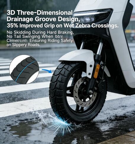 BUSTALOZZII 10 Inch 10x2.75 Solid Tire 85/65-6.5 Compatible with Speedway 5 Dualtron 3 Electric Scooter Non-Pneumatic Tyre Compatible with Kugoo G-Booster G2 Pro. in Kuwait