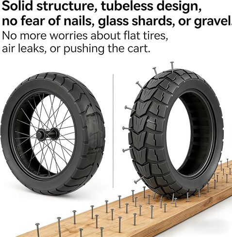 BUSTALOZZII 10 Inch 10x2.75 Solid Tire 85/65-6.5 Compatible with Speedway 5 Dualtron 3 Electric Scooter Non-Pneumatic Tyre Compatible with Kugoo G-Booster G2 Pro. in Kuwait