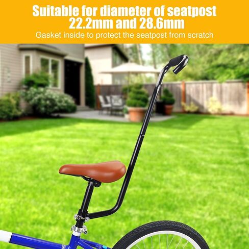 ZUKKA Kids Bike Training Push Handle Safety Trainer Handle Balance Push Bar Kids Bike Learning Handle Push Bar for Children Bikes in Kuwait