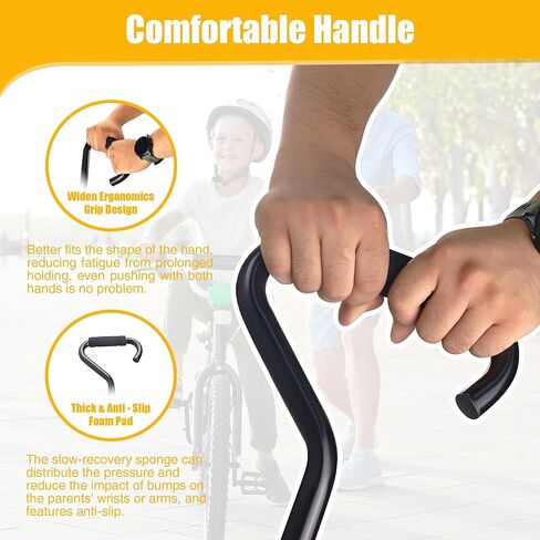 ZUKKA Kids Bike Training Push Handle Safety Trainer Handle Balance Push Bar Kids Bike Learning Handle Push Bar for Children Bikes in Kuwait