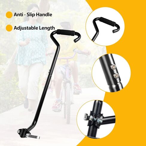 ZUKKA Kids Bike Training Push Handle Safety Trainer Handle Balance Push Bar Kids Bike Learning Handle Push Bar for Children Bikes in Kuwait