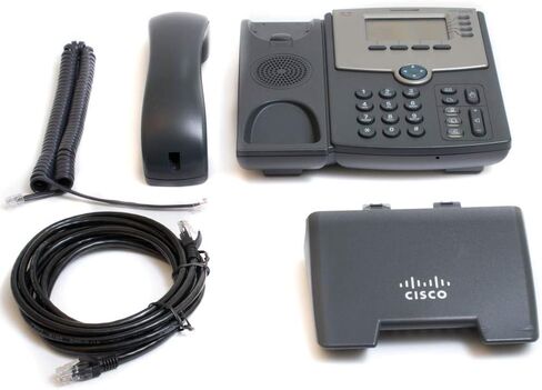 Cisco SPA504G 4-Line IP Phone with 2-Port Switch, PoE and LCD Display, Silver, Grey (Renewed) in Kuwait