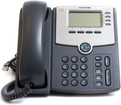 Cisco SPA504G 4-Line IP Phone with 2-Port Switch, PoE and LCD Display, Silver, Grey (Renewed) in Kuwait