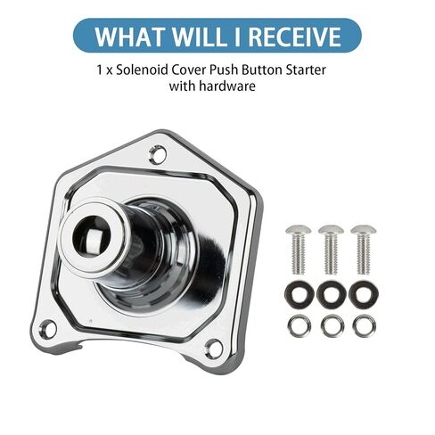 PSLER Motorcycle Solenoid Housing Switch Cover Starter Push Button Starter for Big Twin Softail Dyna Sportster Street Bob Fat Bob Touring Electra Glide 1991-2021 in Kuwait