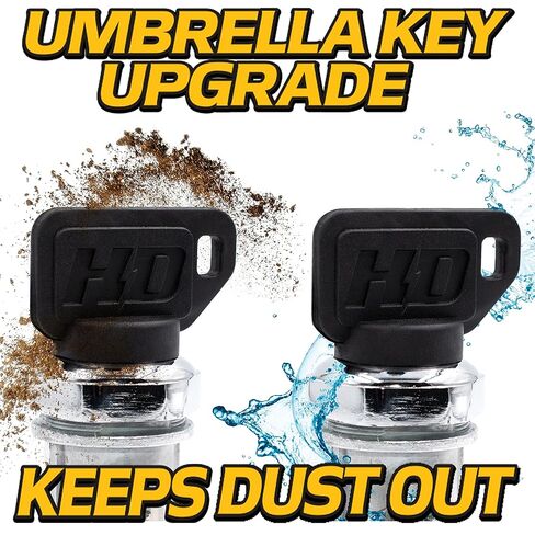 HD Switch AM132500 Starter Key Switch Module w/Replaceable Ignition Switch & Protective Umbrella Key for John Deere Fits John Deere X465 X475 X485 X495 X575 X585 X595 w/ 4 Keys OEM Upgrade in Kuwait