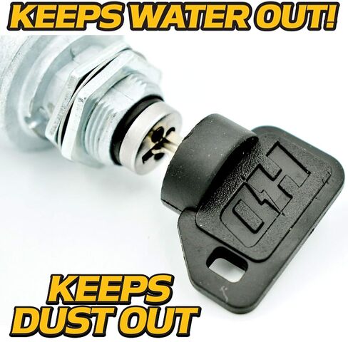 HD Switch AM132500 Starter Key Switch Module w/Replaceable Ignition Switch & Protective Umbrella Key for John Deere Fits John Deere X465 X475 X485 X495 X575 X585 X595 w/ 4 Keys OEM Upgrade in Kuwait