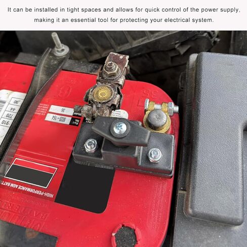 Battery Disconnect Switch, 12V/24V Heavy Duty Power Cut Off Switch Anti-Leakage Disconnect Isolator, Universal Battery Terminal Shut Off Switches for Car RV Marine Boat in Kuwait
