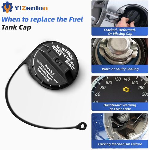 42031SA010 Gas Cap, Fuel Cap Compatible with Subaru Forester 2003-2004/2006-2008, Outback 2004, Baja 2004-2006, Impreza WRX 2003-2007, Impreza WRX STi 2004-2007, Legacy, Replace 42031-FE000 in Saudi Arabia