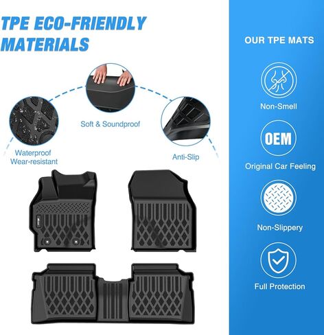Nilight TPE Floor Mats for Toyota Prius Hybrid 2012 2013 2014 2015 All Weather Custom Fit Heavy Duty Floor Liners in Saudi Arabia