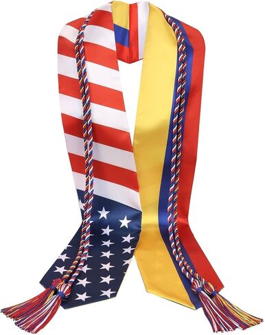 ZenNex Country Flag Graduation Stole & Honor Cords | Celebrate Heritage honor sash for High School & University in Kuwait