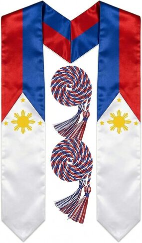 ZenNex Country Flag Graduation Stole & Honor Cords | Celebrate Heritage honor sash for High School & University in Kuwait