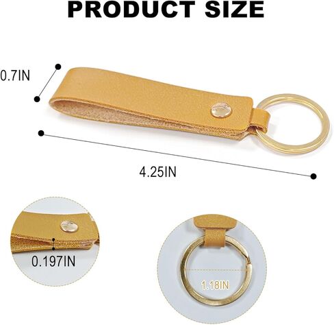 100 PCS Leather Keychain Blanks Bulk for Laser Engraving - DIY Key Chains Craft Blanks with Key Rings, 10 Colors in Saudi Arabia