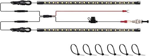 2-in-1 Under Hood LED Light Kit, 12V Waterproof Car Under Hood Work Inspection Lights Bar with Switch, High Brightness Engine Bay Repair Lamp LED Light Strip Kit for Car Truck SUV in Saudi Arabia