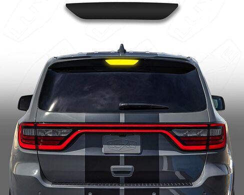 Luxe Auto Concepts Dodge Durango Third Brake Light Tint Kit - Precision Cut Smoked Tail Light Tint Film OEM Grade Rear Center Brake Lamp Upgrade, Easy Install Vinyl Tint - 2021+ (Dark Smoke) in Saudi Arabia