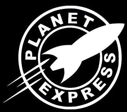 Car Bumper Sticker Planet Express for Truck Laptop White 5 inches Approximately in Kuwait