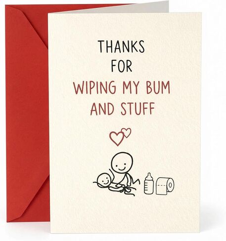Funny Fathers Day Card from Daughter Son – Am I Your Favorite Child Greeting Card for Dad – Humorous Father’s Day Card with Red Envelope – 5.1 x 7.5 Inch Joke Card for Father Daddy Stepdad in Saudi Arabia