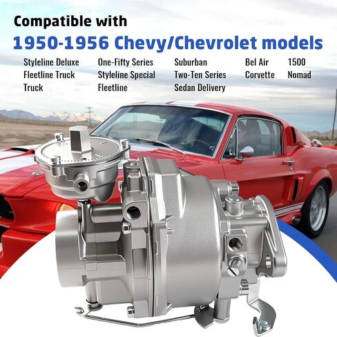 7003536 Rochester BC 1 Barrel Carburetor Kit with Automatic Choke, for 1950-1956 Chevy Bel Air Rochester 235 1bbl Carburetor 3.8L & 3.9L 235Cu 6cyl 7003538 in Kuwait