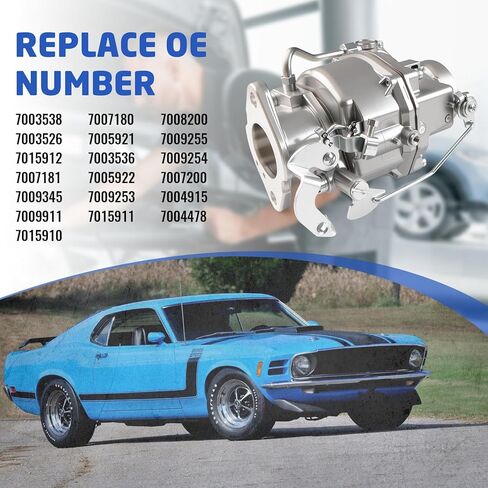 7003536 Rochester BC 1 Barrel Carburetor Kit with Automatic Choke, for 1950-1956 Chevy Bel Air Rochester 235 1bbl Carburetor 3.8L & 3.9L 235Cu 6cyl 7003538 in Kuwait