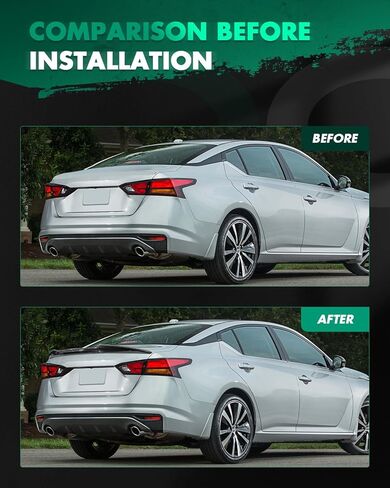SCITOO Spoiler Wing Fits for 2019-2021 for Nissan Altima Glossy Black V Style Rear Trunk Spoiler Wing in Kuwait