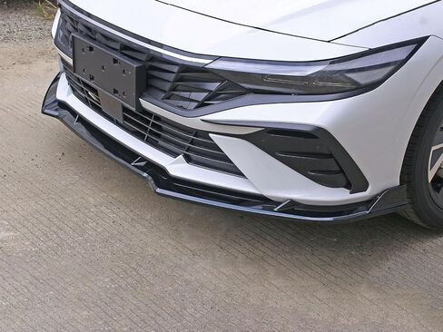 Front Bumper Lip Compatible with Hyundai Elantra 2026 2025 2024, ABS Plastic Chin Spoiler Splitter, Direct Fit Body Kit Accessories 3PCS, Glossy Black in Saudi Arabia