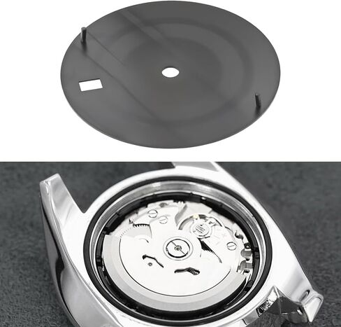28.5mm Brass Black Watch Dial Plate Date At 3.8 Compatible with NH35 4R35 6R15 in Kuwait