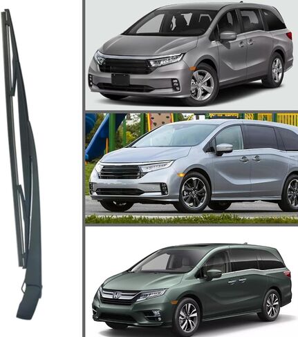 Rear Back Windshield Wiper Arm Blade for Honda Odyssey Elite EX EX-L LX Sport Touring 2018 2019 2020 2021 2022 2023 2024 Car Rear Wiper arm Blade Set Replacement in Kuwait