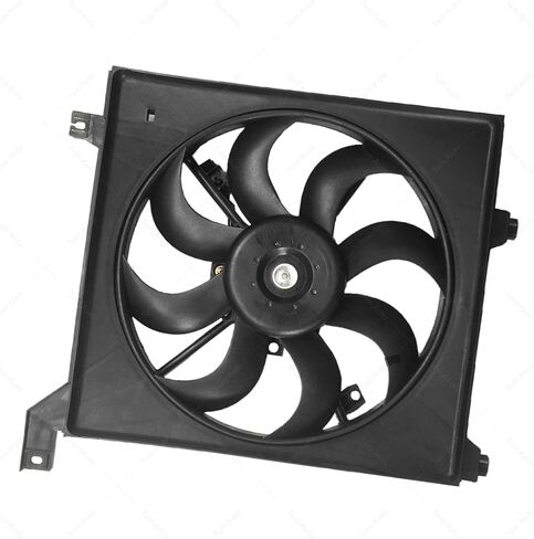 TOM - Radiator Cooling Fan Assembly Driver Side Left LH For Kia Spectra 2.0L 2004 2005 2006 2007 2008 2009 in Saudi Arabia