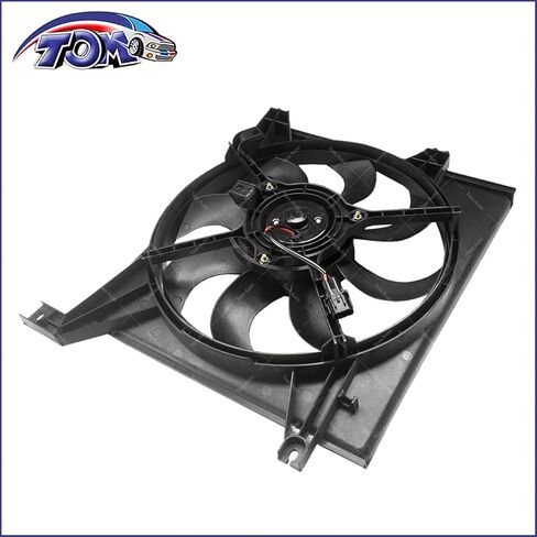 TOM - Radiator Cooling Fan Assembly Driver Side Left LH For Kia Spectra 2.0L 2004 2005 2006 2007 2008 2009 in Saudi Arabia