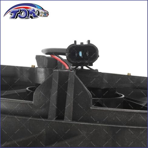 TOM - Radiator Cooling Fan Assembly Driver Side Left LH For Kia Spectra 2.0L 2004 2005 2006 2007 2008 2009 in Saudi Arabia