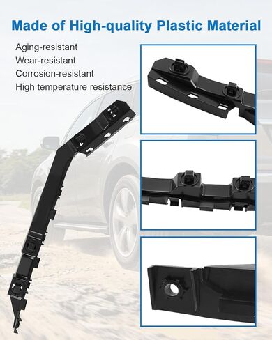 Front Bumper Fender Bracket Retainer Support Set Left and Right Side Fit for Honda Acura MDX 3.7L 2007 2008 2009 2010 2011 2012 2013 Replace 71193-STX-A00 71198-STX-A00 in Saudi Arabia